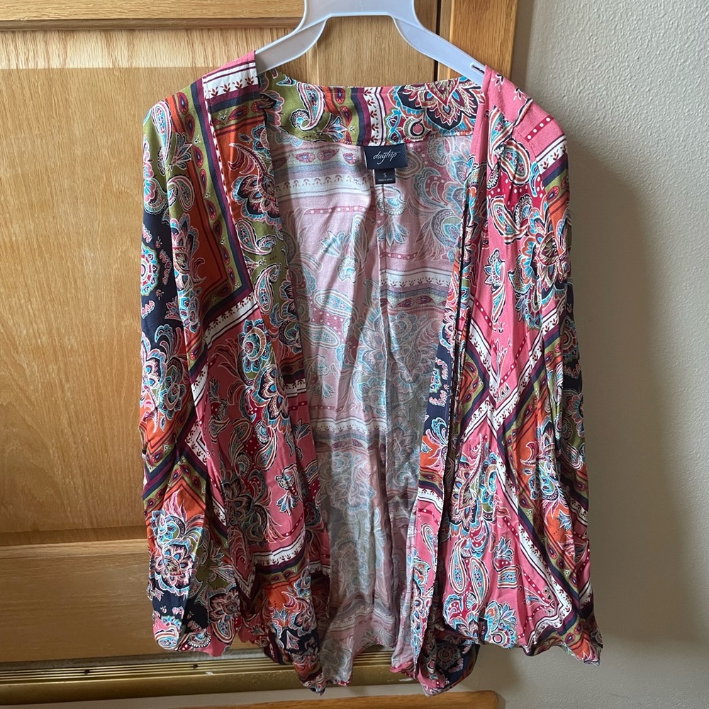 Paisley and floral kimono